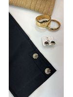 Conjunto Calça e Regata Em Linho Preto 