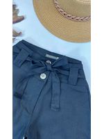 Conjunto Calça e Regata Em Linho Preto 