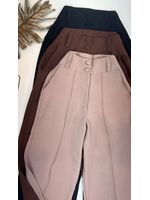 Calça Wide Leg Marrante Bege Claro 