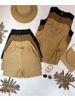Conjunto Short e Regata Linho Preto 