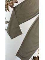 Calça Cenoura com Cinto Lua Cinza 