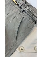 Calça Cenoura com Cinto Lua Cinza 