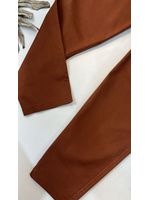 Calça Cenoura com Cinto Lua Terra Cota 