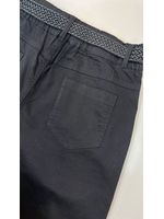 Calça Cenoura com Cinto Lua Preta