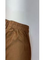 Calça Wide Alfaiataria Amarração Marrom