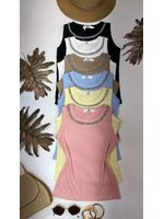 Regata Canelada Gola Pedraria Rosa 