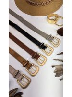 Short Cenoura Com Cinto Bolinhas Douradas Bege