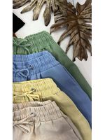 Short Boxer Linho Amarelo 