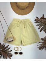 Short Boxer Linho Amarelo 