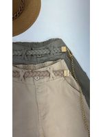 Calça Cenoura Corrente Coração Cinza