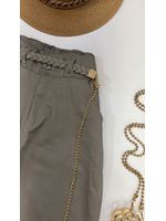 Calça Cenoura Corrente Coração Cinza