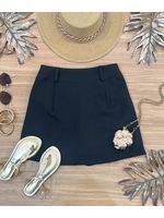 Short Saia Alfaiataria Preto 