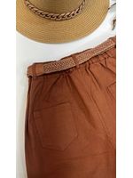 Calça Sarja Reta Terra Cota