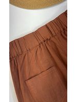 Calça Sarja Reta Terra Cota