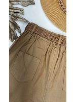 Calça Sarja Reta Marrom Claro 