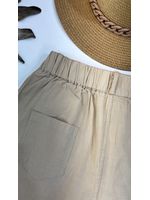 Calça Sarja Reta Bege Claro