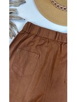 Calça Sarja Reta Marrom Escuro 