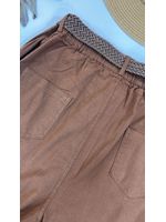 Calça Sarja Reta Marrom Escuro 