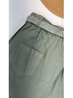 Calça Sarja Reta Cinza