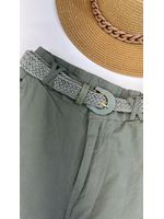 Calça Sarja Reta Cinza