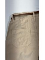 Calça Mom Reta Bege 