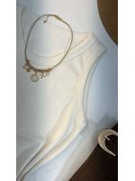 Blusa Regata Canelada Alongada Branca 