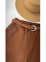 Calça Sarja Cenoura Aladim Marrom