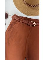 Calça Sarja Cenoura Aladim Terra Cota 