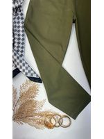 Calça Sarja Cenoura Aladim Verde Militar