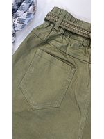 Calça Sarja Cenoura Aladim Verde Militar