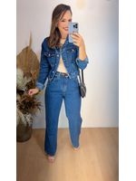 Calça Jeans Wide Leg Slim 