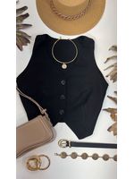 Colete Regata Alfaiataria Preto