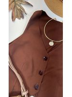 Colete Regata Alfaiataria Marrom