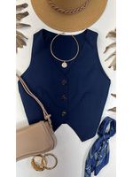 Colete Regata Alfaiataria Azul Marinho 