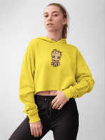 Moletom Cropped Feminino Estampado Groot Curto Com Capuz Tsm Store