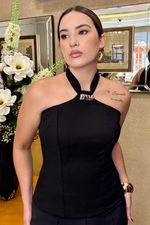 Blusa de malha crepe 