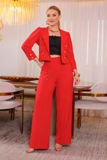 Calça de Alfaiataria Wide Leg 