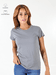 Baby Look Feminina Cinza