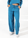 Calça Moletinho Pantalona Turquesa