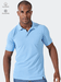  Polo Masculina Azul Bebê
