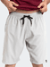 Bermuda Tactel Masculina Cinza Prata