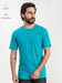 Camiseta Masculina Basic Azul Turquesa 