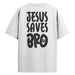 Camiseta Oversized Jesus Saves Bro