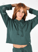 Cropped Moletinho Verde Musgo