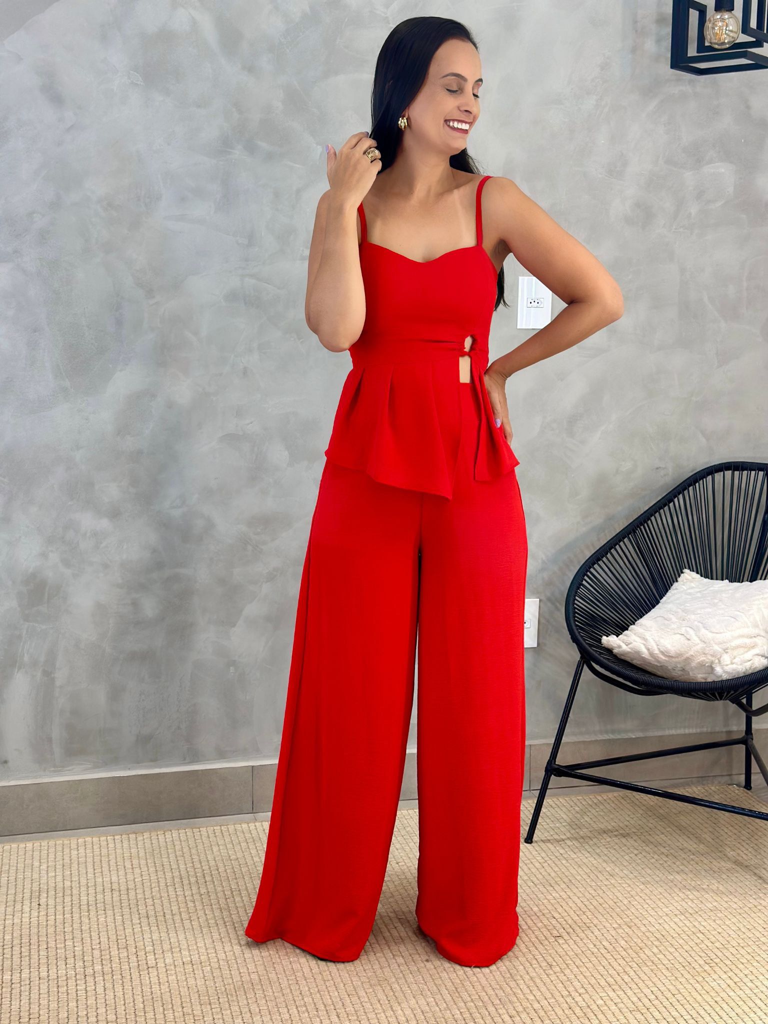 Conjunto Isadora Vermelho - Reprise Modas