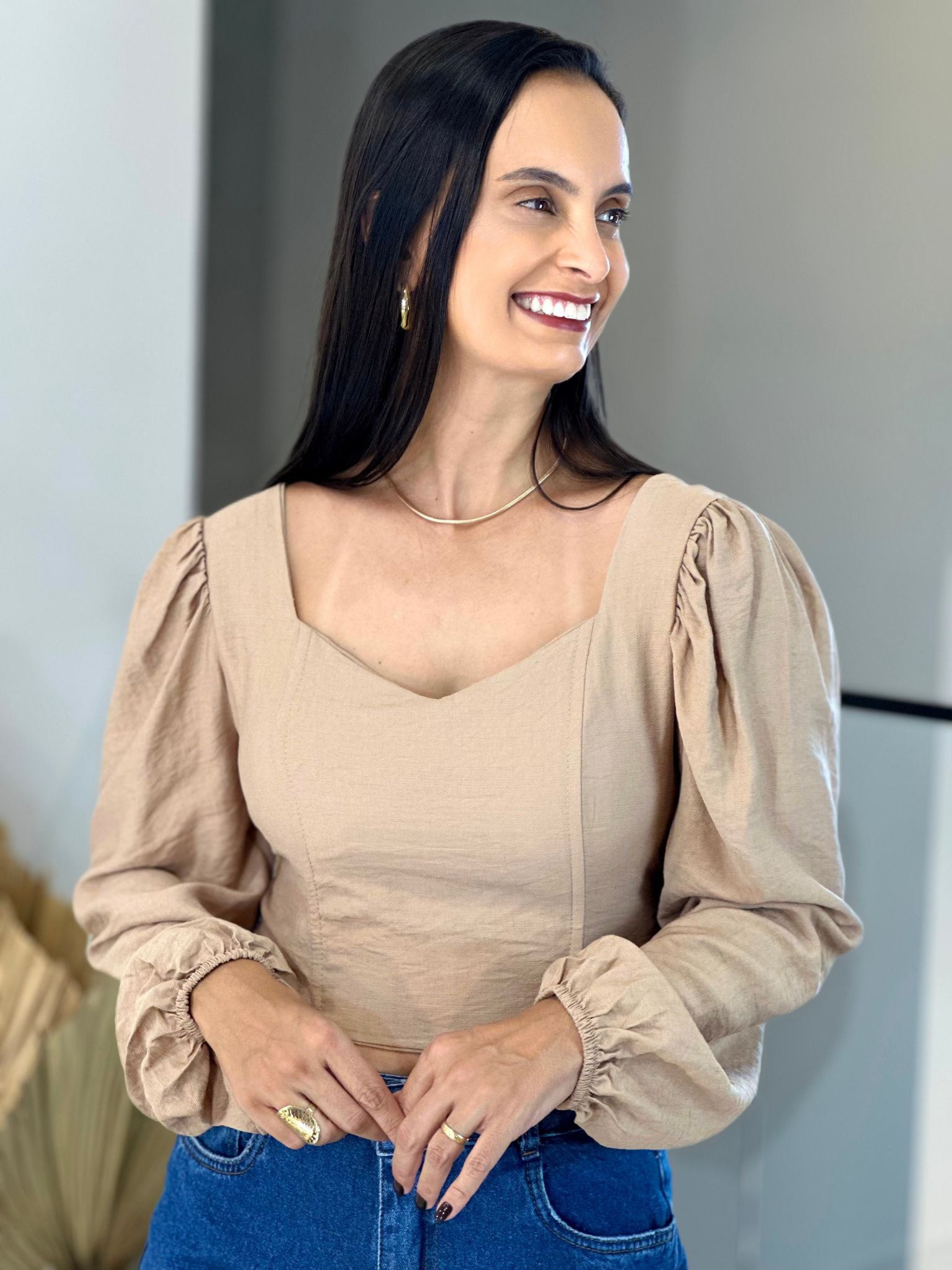 Blusa Suzy Nude - Reprise Modas