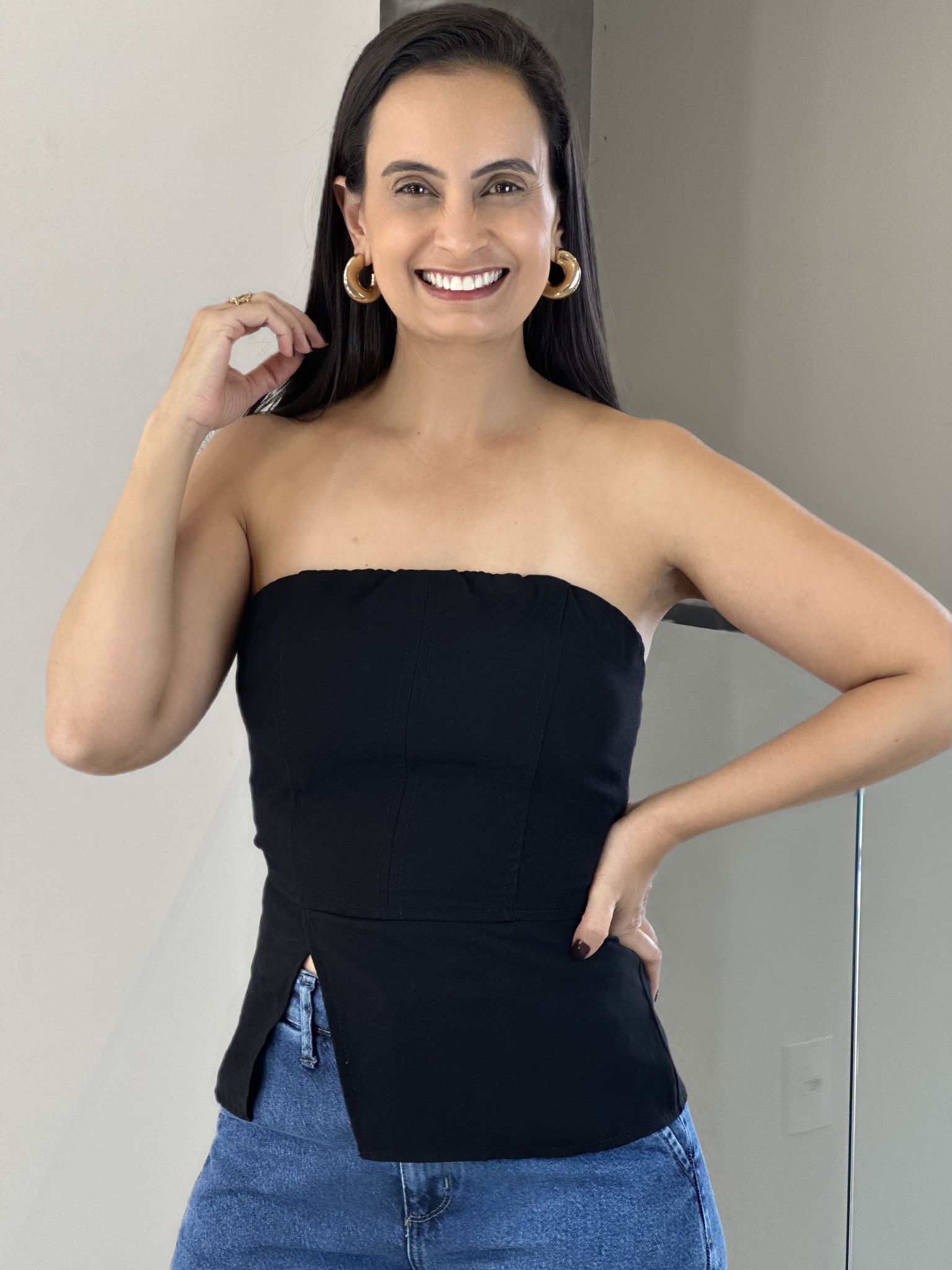 BLUSA KIARA PRETO - Reprise Modas