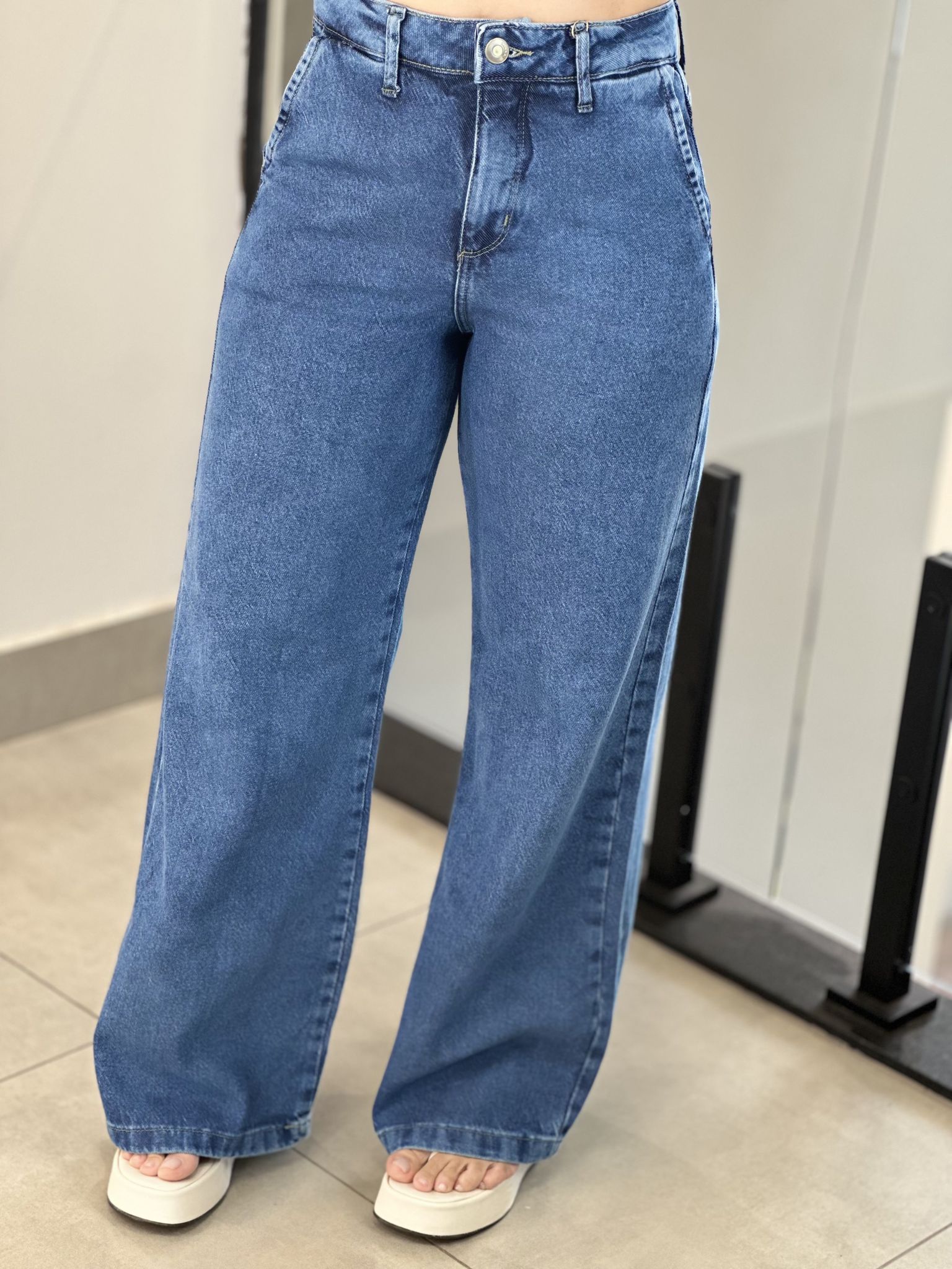 CALÇA JEANS PANTALONA JEANS - Reprise Modas