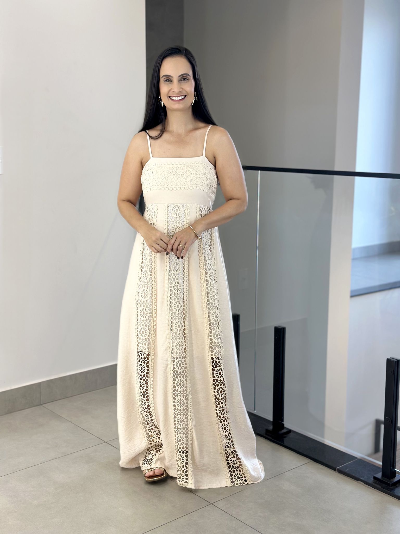 VESTIDO SELENA NUDE - Reprise Modas
