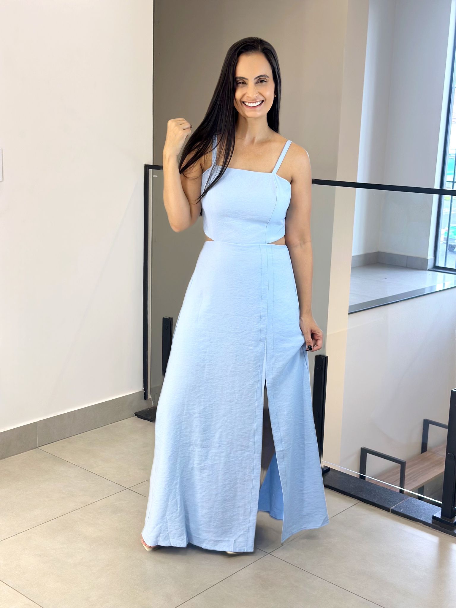 VESTIDO ESTHER AZUL - Reprise Modas